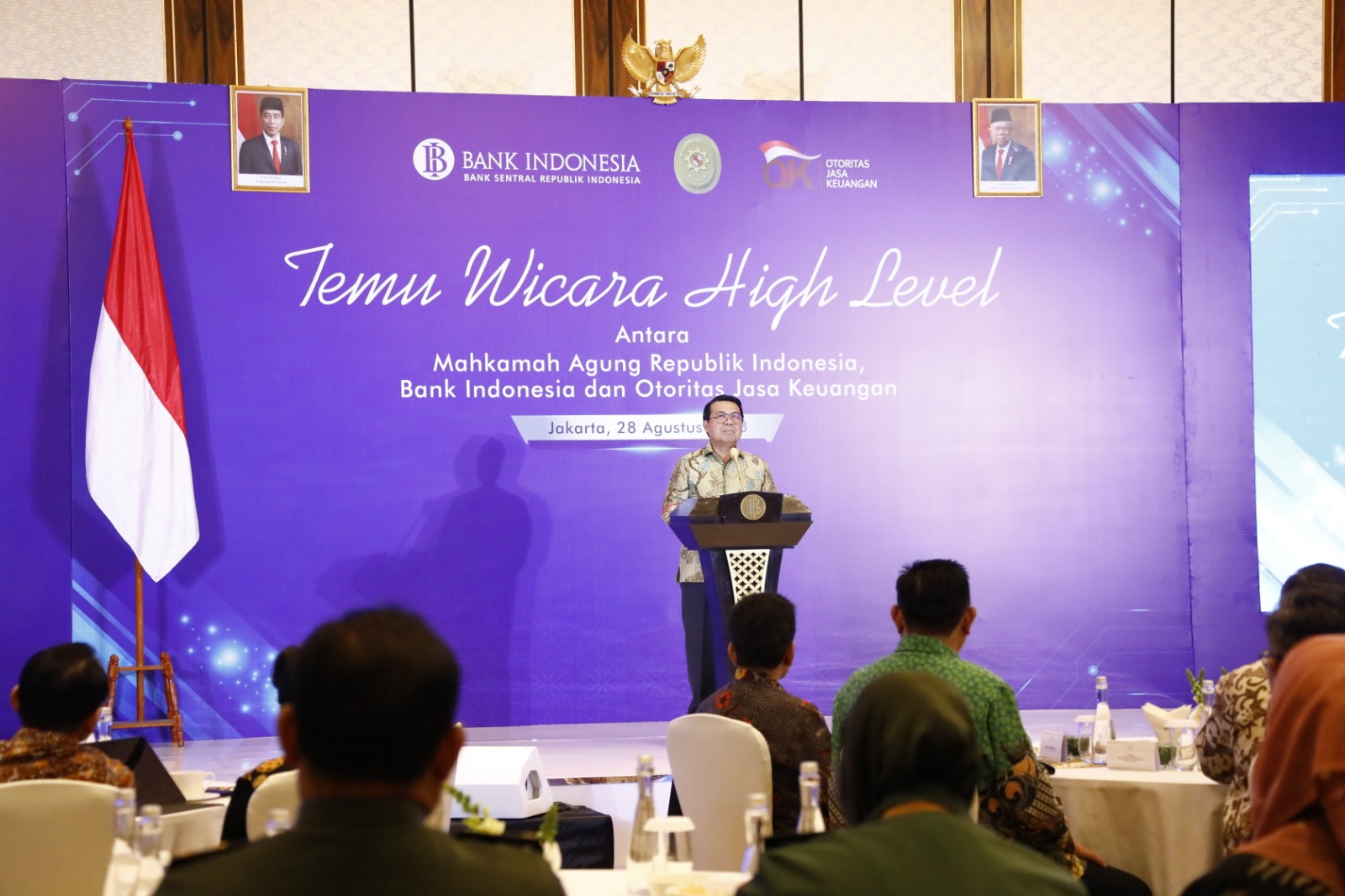 KETUA MA HADIRI ACARA TEMU WICARA HIGH LEVEL MEETING ANTARA MA, BI DAN OJK