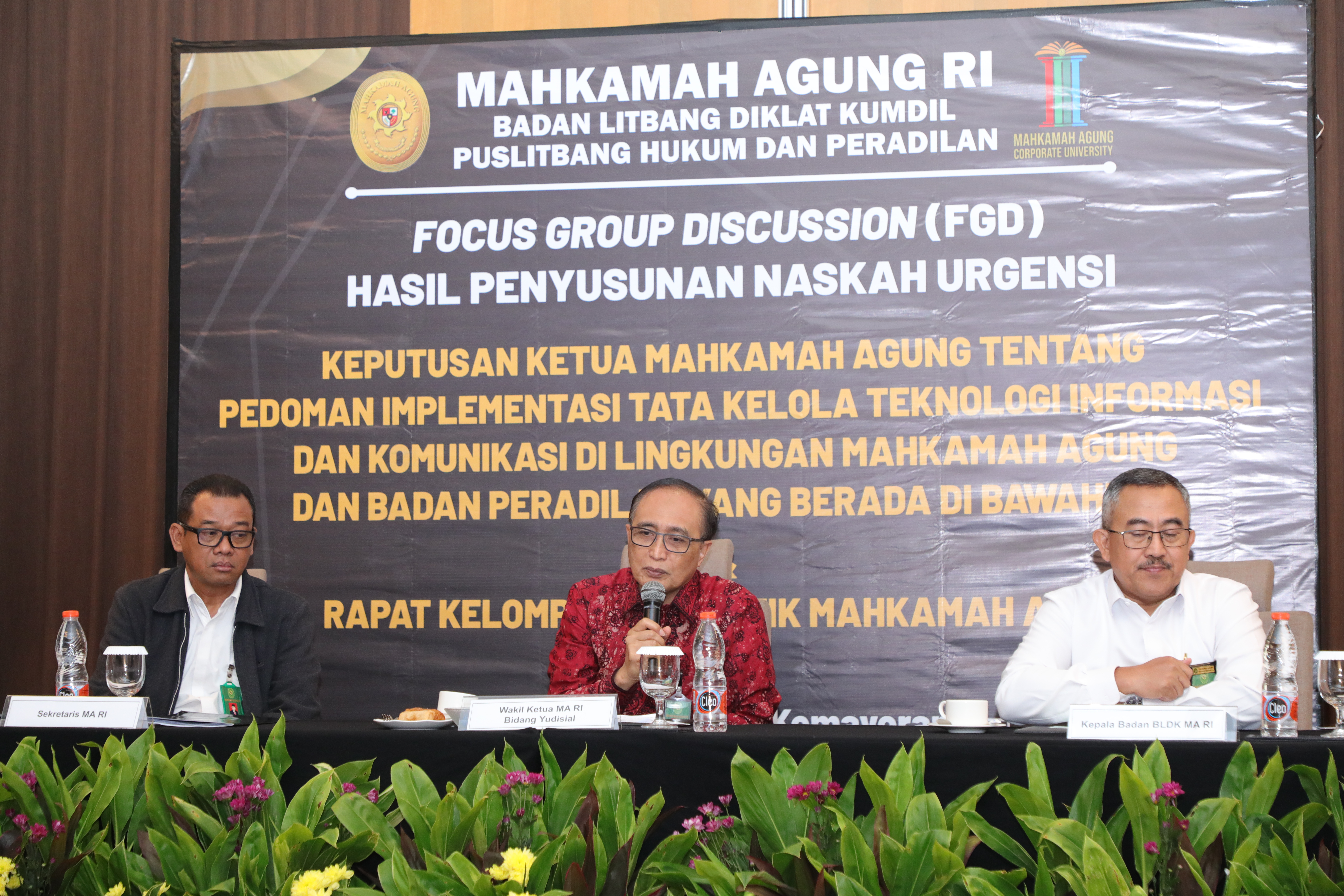 WAKIL KETUA MAHKAMAH AGUNG, TRANSFORMASI DIGITAL DI MAHKAMAH AGUNG HARUS DIKELOLA SECARA TERPADU