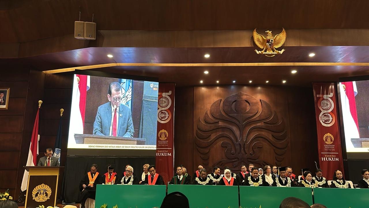 100 TAHUN FAKULTAS HUKUM UNIVERSITAS INDONESIA, KETUA MA SAMPAIKAN MAHKAMAH AGUNG SELALU TERBUKA UNTUK KOLABORASI