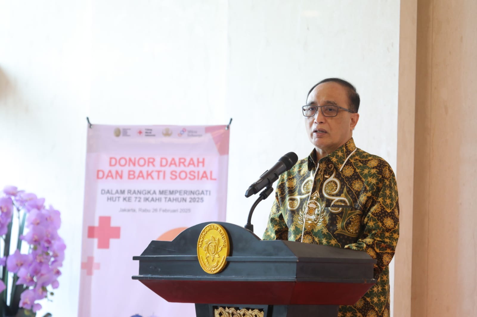 KETUA MA: DONOR DARAH ADALAH KONTRIBUSI NYATA IKAHI BAGI KEHIDUPAN MANUSIA