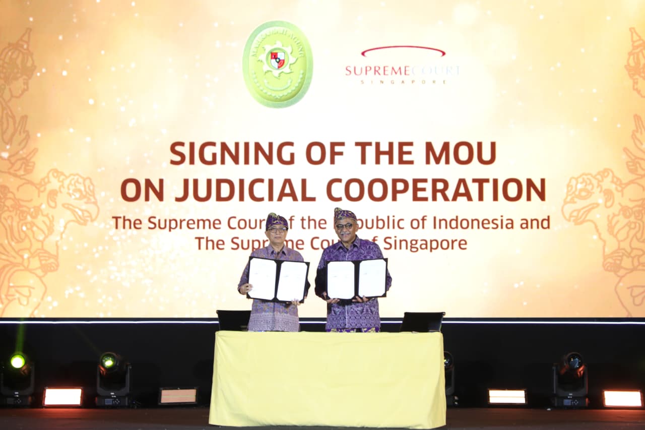 MAHKAMAH AGUNG RI DAN SINGAPURA JALIN KERJA SAMA YUDISIAL DI BIDANG KEPAILITAN LINTAS BATAS