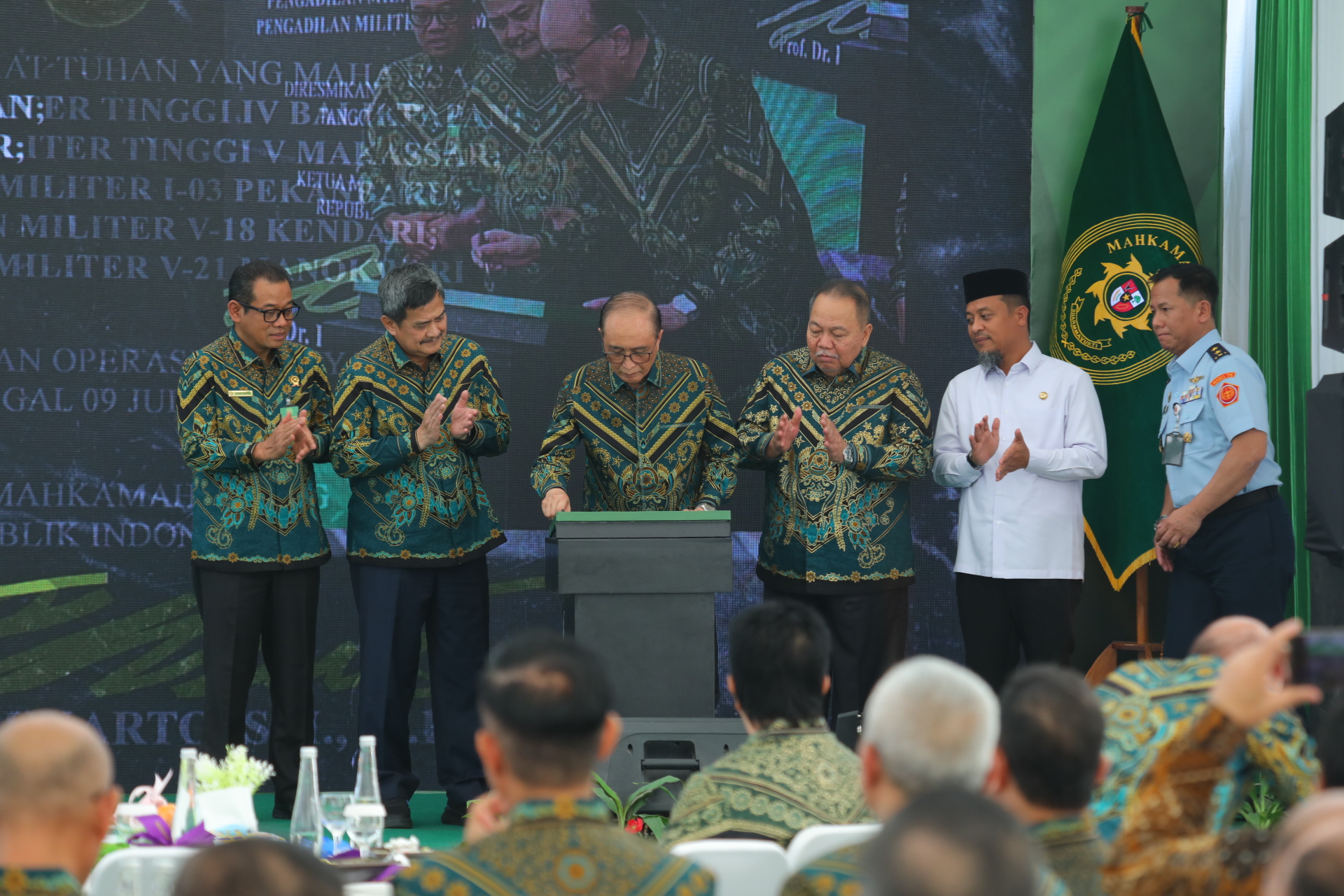 MAHKAMAH AGUNG RESMIKAN OPERASIONAL 2 PENGADILAN MILITER TINGGI DAN 3 PENGADILAN MILITER TINGKAT PERTAMA