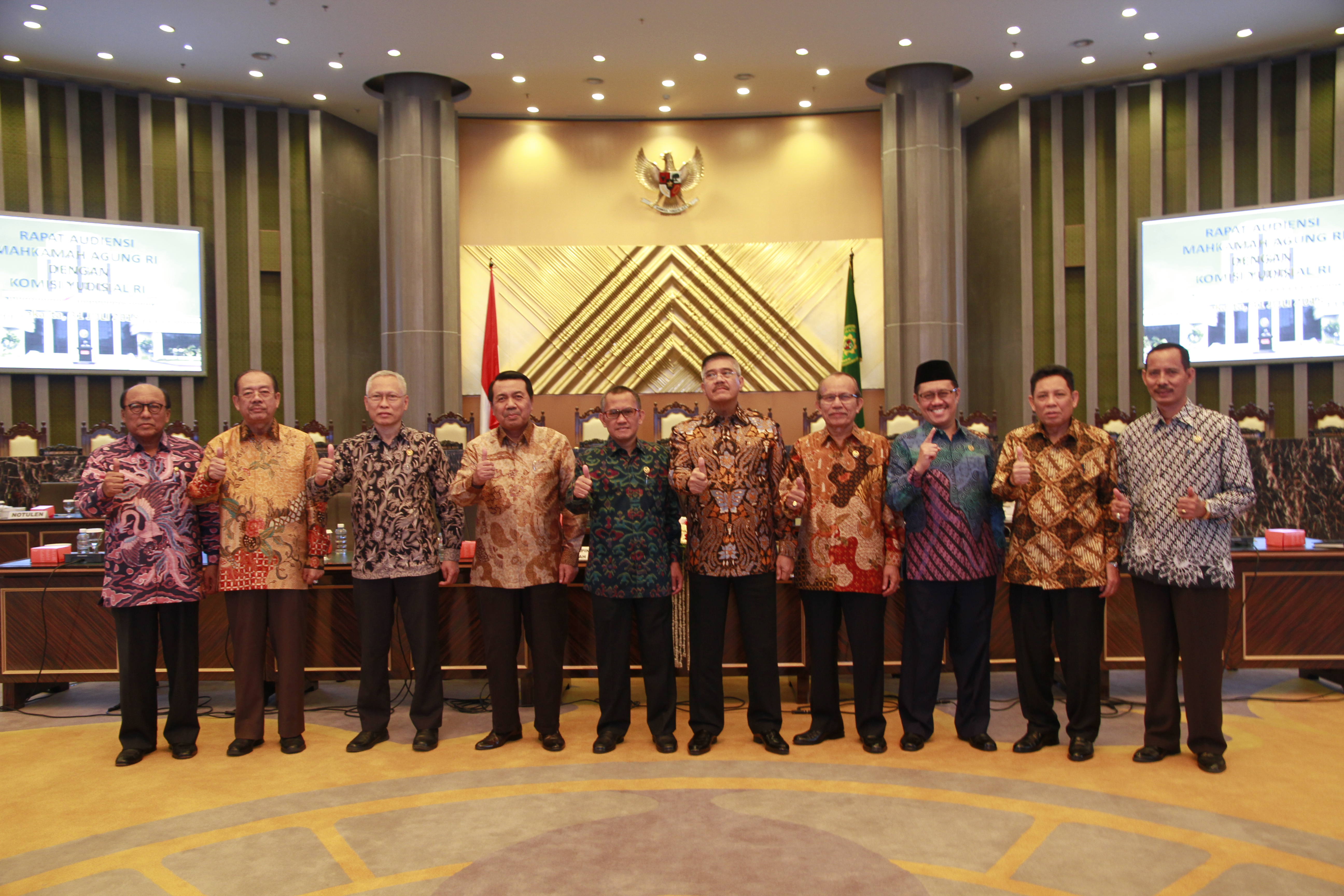 AUDIENSI MAHKAMAH AGUNG RI DENGAN KOMISI YUDISIAL
