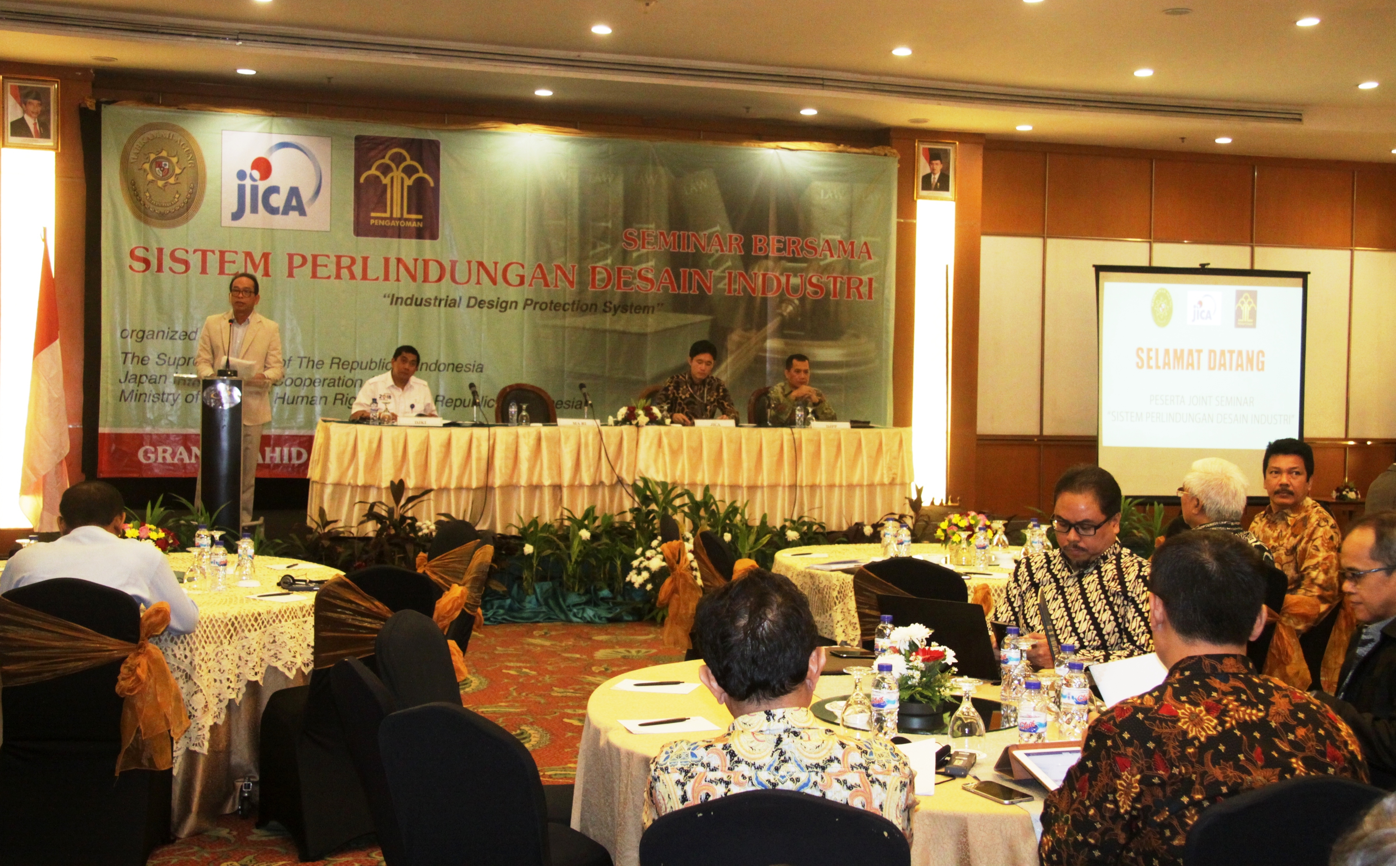 MA, JICA DAN KEMENKUMHAM MENYELENGGARAKAN SEMINAR BERSAMA TENTANG SISTEM PERLINDUNGAN DESAIN INDUSTRI