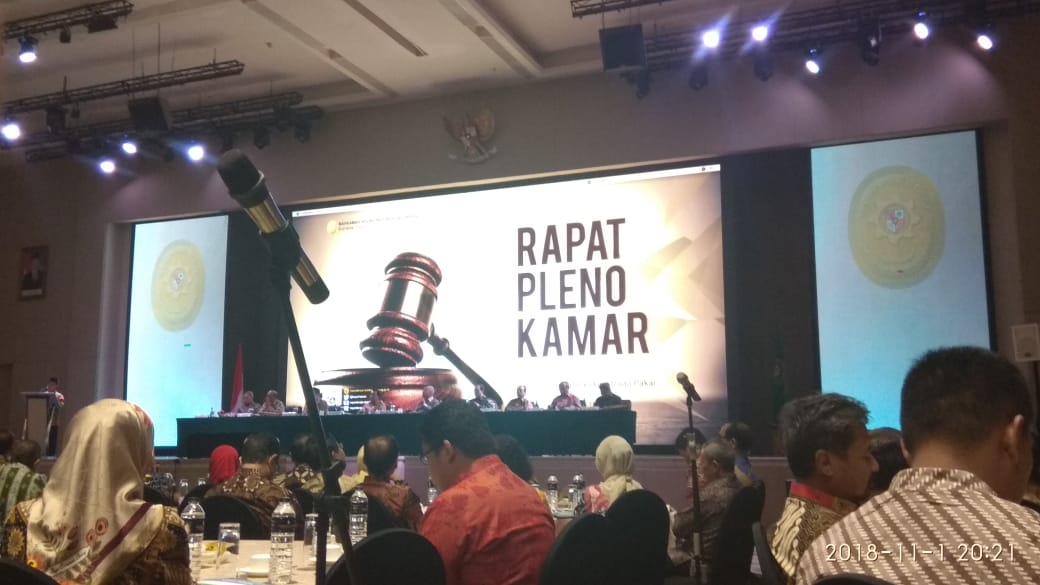 KETUA MAHKAMAH AGUNG BUKA KEGIATAN RAPAT PLENO KAMAR TAHUN 2018