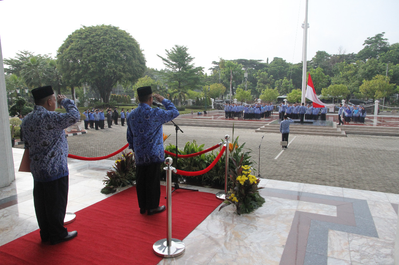 SEKRETARIS MAHKAMAH AGUNG MENJADI PEMBINA UPACARA HUT KOPRI KE 47