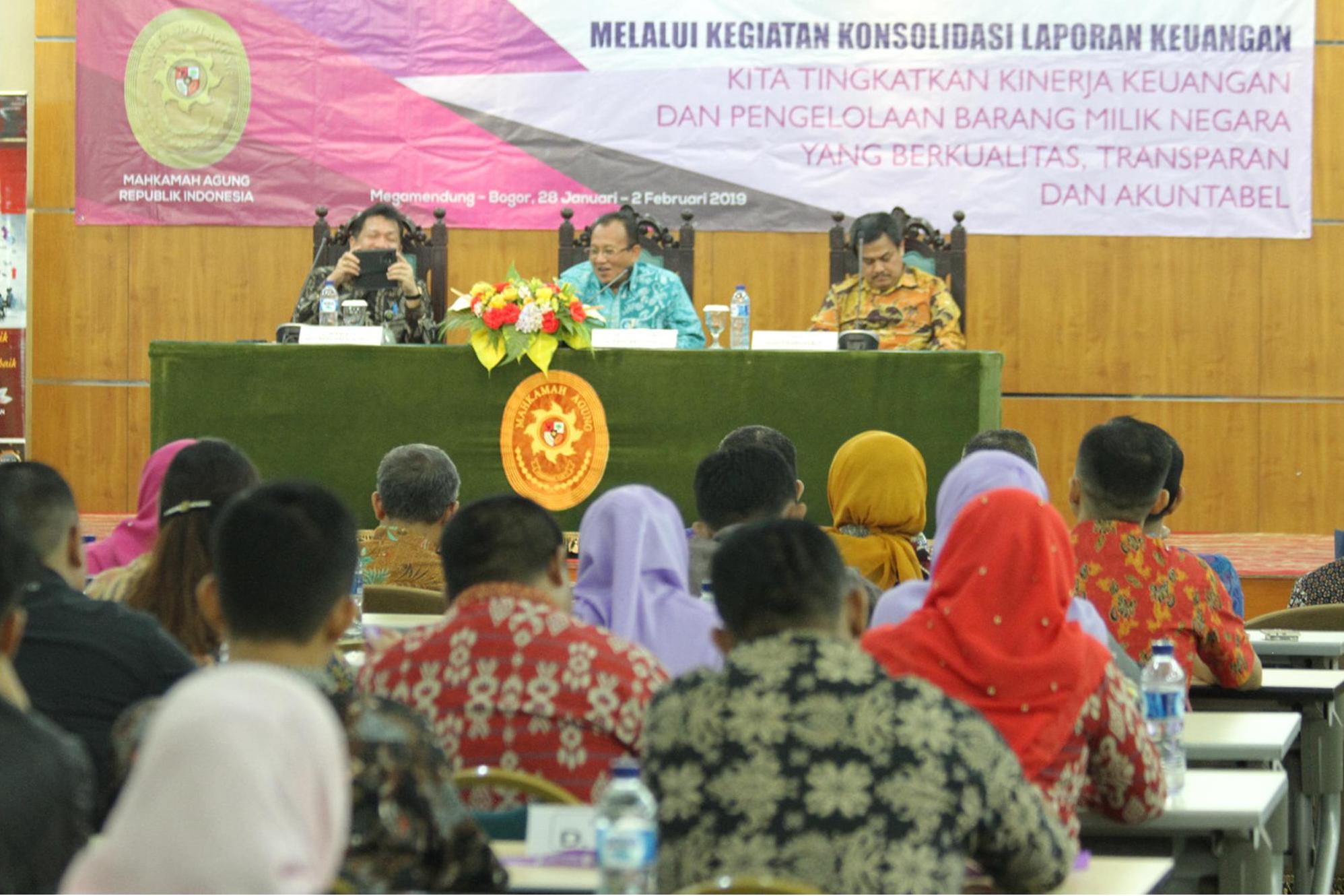 SEKRETARIS MAHKAMAH AGUNG : OPINI WTP, KEWAJIBAN DALAM PENGGUNAAN APBN