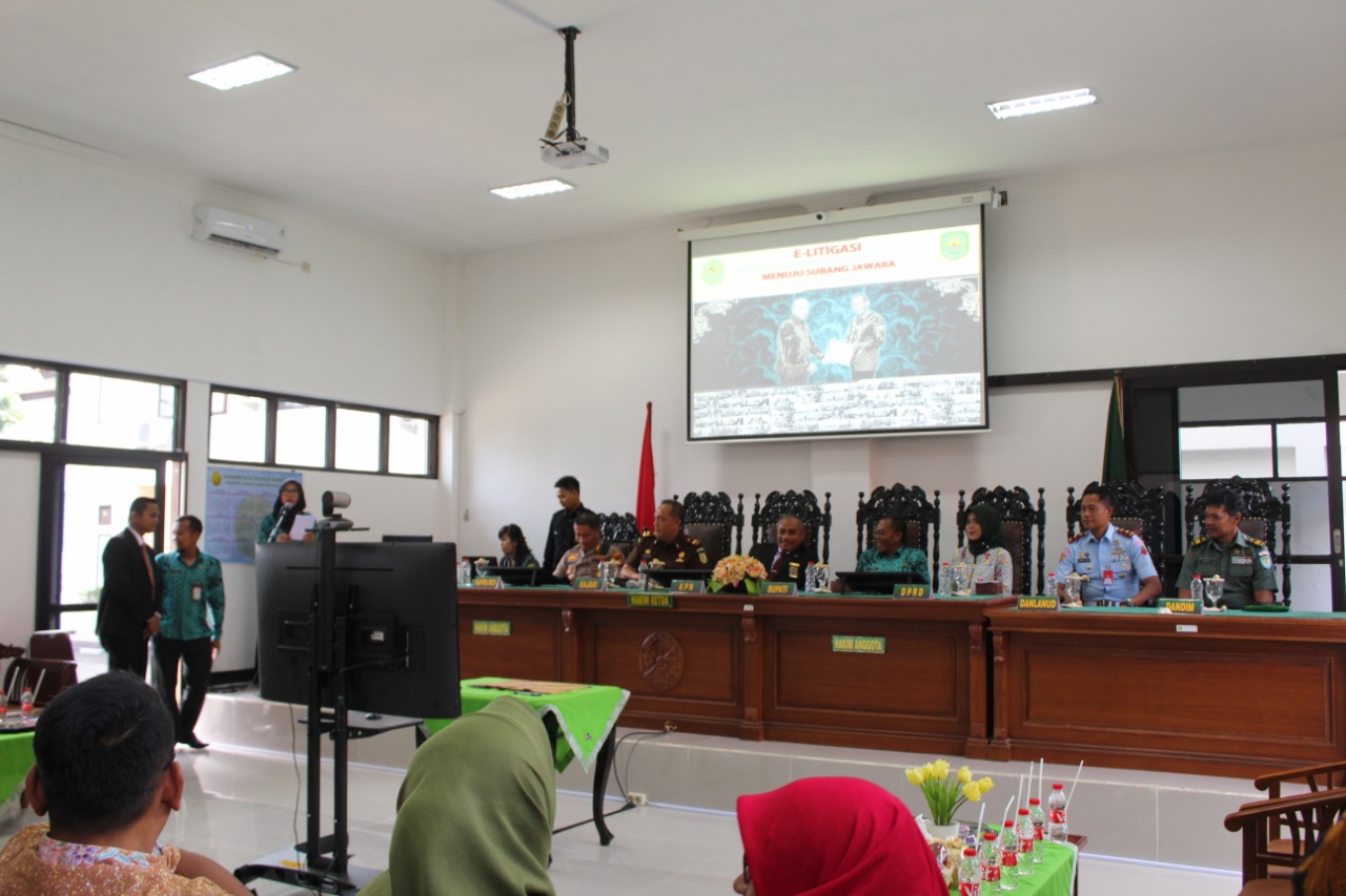 PENGADILAN NEGERI SUBANG MELUNCURKAN  E-LITIGASI