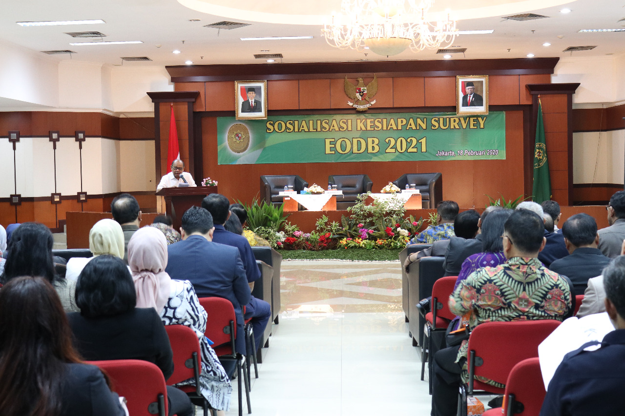 Wakil Ketua MA Bidang Yudisial Membuka Kegiatan Sosialisasi Kesiapan Survey EODB 2021