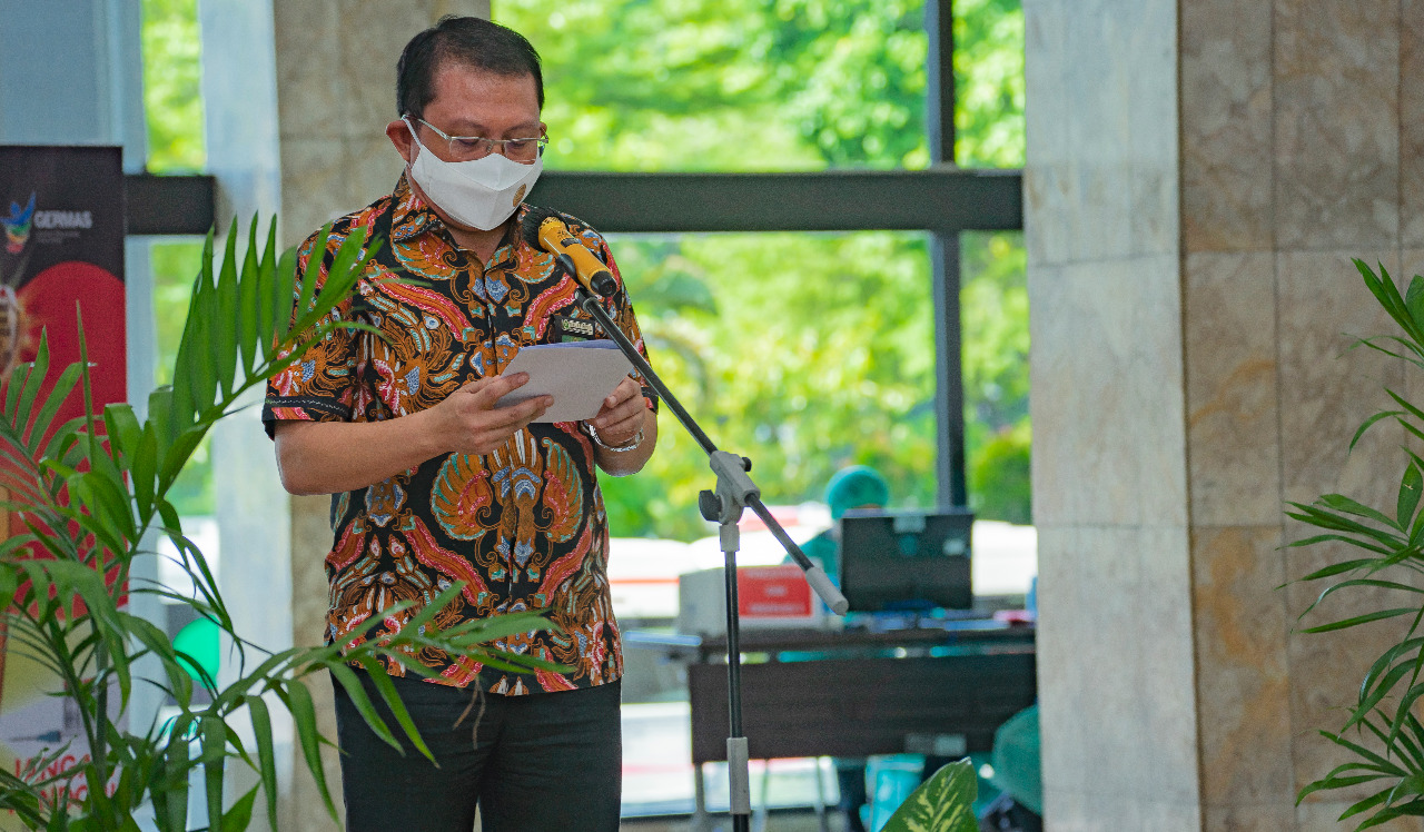 SEKRETARIS MAHKAMAH AGUNG RI ‘’MEMBUKA KEGIATAN VAKSINASI COVID-19 DI LINGKUNGAN MAHKAMAH AGUNG RI’’