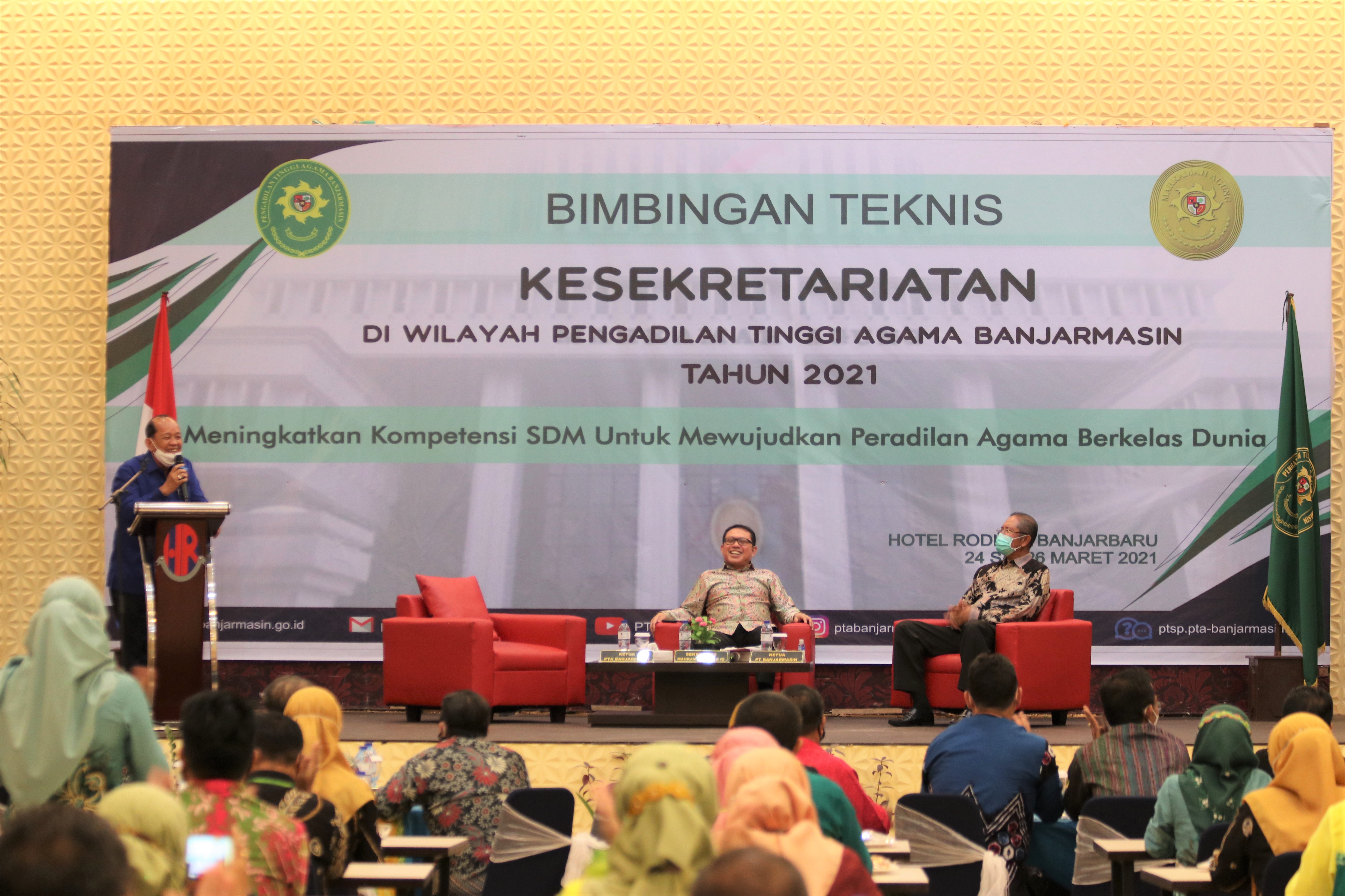 Sekma Mengisi Kegiatan Bimtek Kesekretariatan di Wilayah Pengadilan Tinggi Agama Banjarmasin